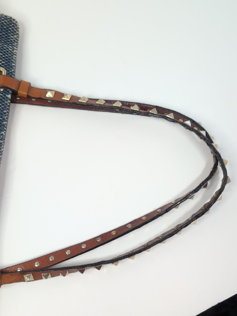 Valentino Garavani Denim Rockstud Tote Bag - Picture 8 of 16